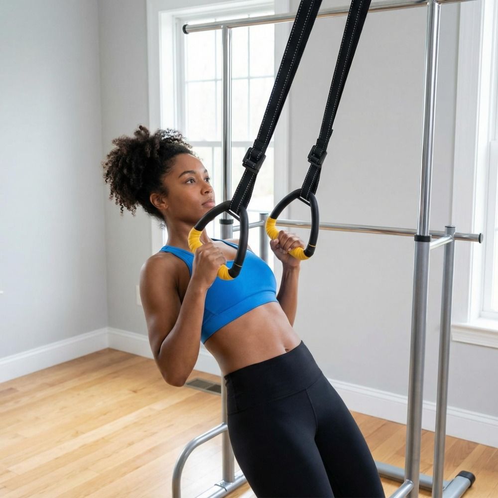 1 Pair Premium No-Punch Gymnas - Gymnastic Ring recension och pris