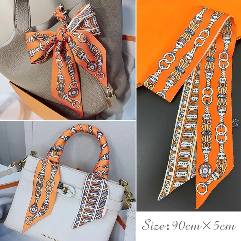 Fashion Skinny Silk Scarf for  - Wrist Wraps recension och pris